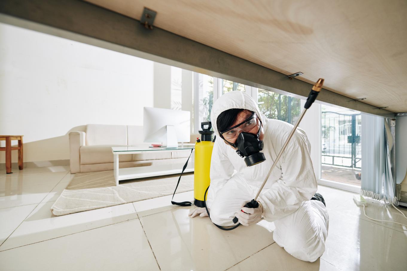 Professional pest control technician